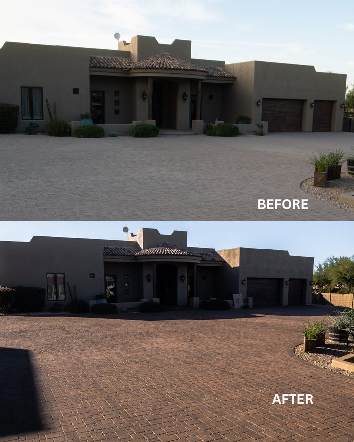 Pro Seal AZ paver project