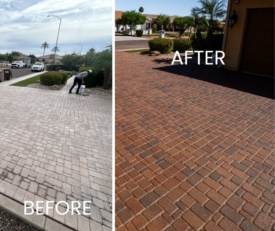 Sealed pavers, NW Valley
