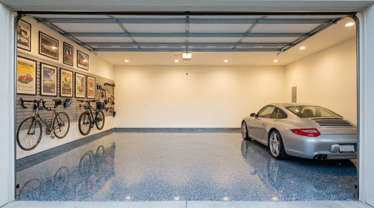 Tidal Wave blue flake epoxy coating